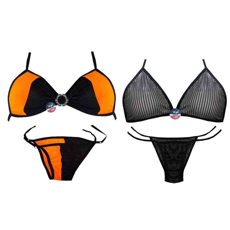 ست شورت و سوتین زنانه غوغا مدل Oid-074 مجموعه 2 عددی