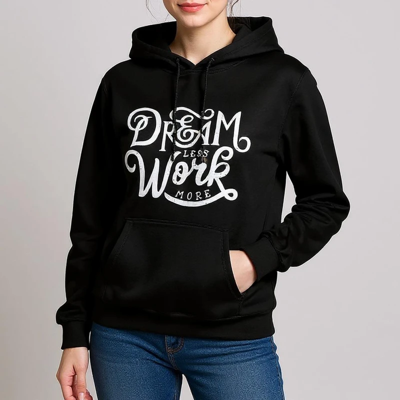 عکس شماره 3 : هودی زنانه طرح دریم کد wb161