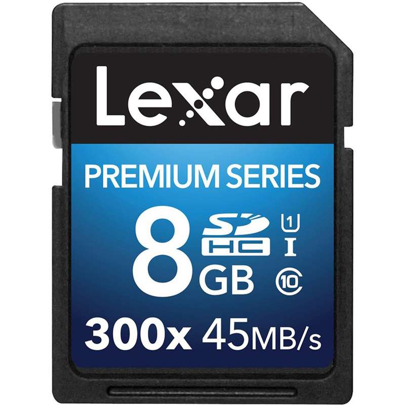 کارت حافظه SDHC لکسار مدل Premium کلاس 10 استاندارد UHS-I U1 سرعت 45MBps 300X ظرفیت 8 گیگابایت کارت حافظه SDHC لکسار مدل Premium کلاس 10 استاندارد UHS-I U1 سرعت 45MBps 300X ظرفیت 8 گیگابایت
