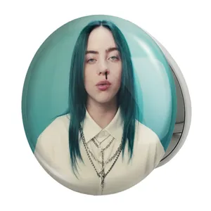 آینه جیبی خندالو طرح بیلی آیلیش Billie Eilish مدل تاشو کد 2650 
