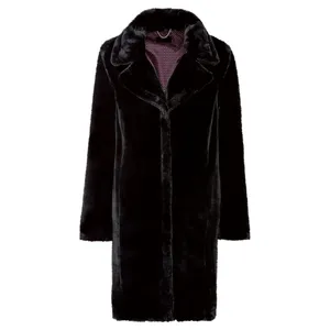 پالتو زنانه اسمارا مدل LUX-Fluffy-2022 رنگ مشکی