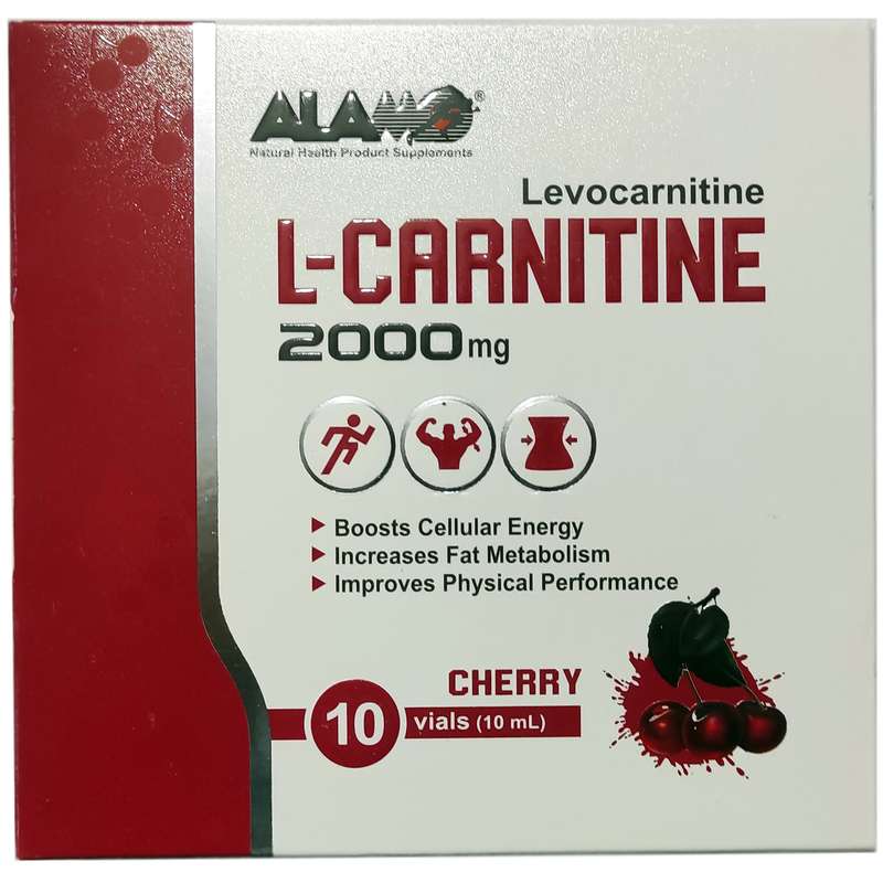 ویال خوراکی ال کارنیتین 2000 گیلاس آلامو بسته 10 عددی