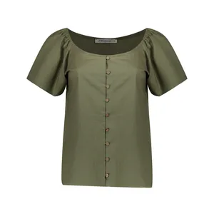 شومیز زنانه ال سی وایکیکی مدل 0SO191Z8-GYP-KHAKI
