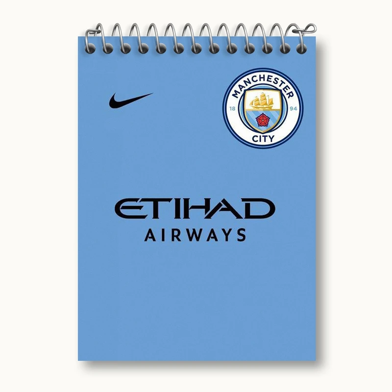 دفتر یادداشت 50 برگ خندالو مدل باشگاه منچستر سیتی Manchester City کد 2145