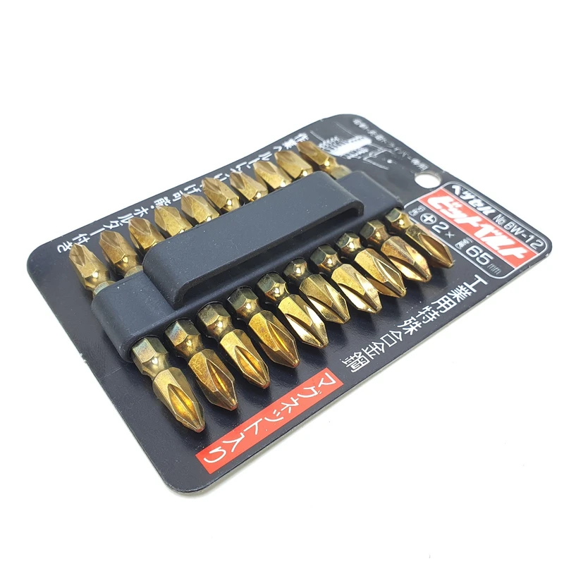 نوک پیچ گوشتی دو سر چهار سو مدل 65MM بسته 10 عددی