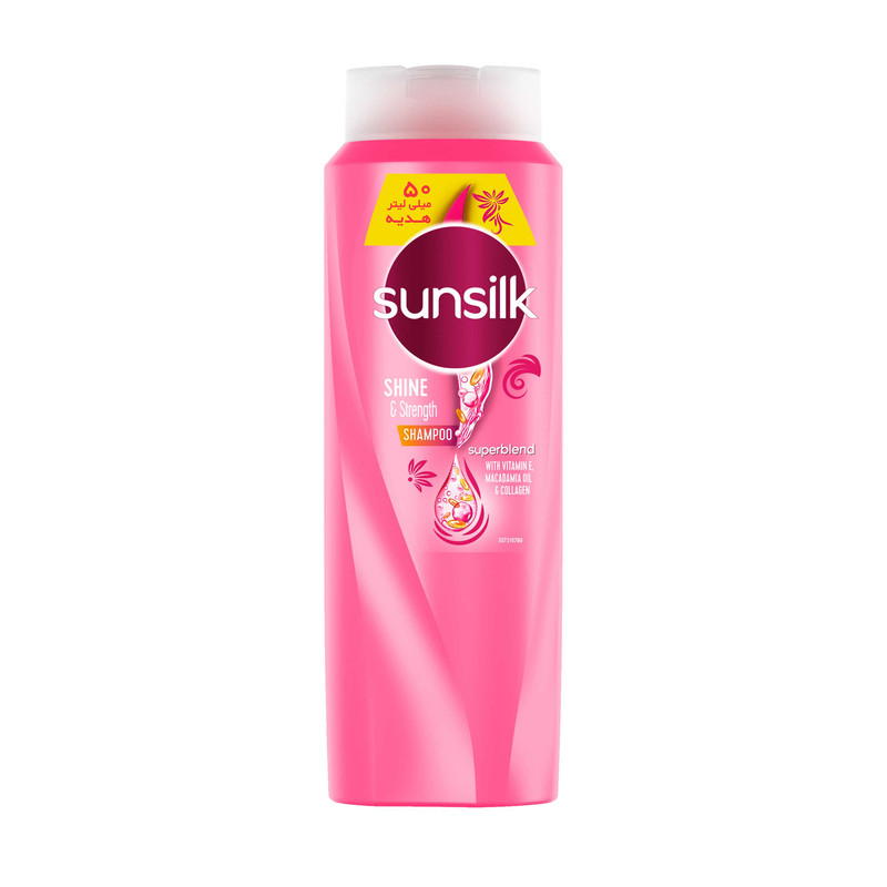شامپو مو سان سیلک مدل Shine and Strength حجم 650 میلی لیتر