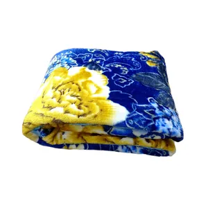 پتو مسافرتی مدل ژله ای طرح گل سایز 160x220 سانتی متر