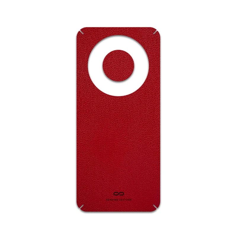 برچسب پوششی ماهوت مدل Red-Leather مناسب برای گوشی موبایل آنر X9c Smart