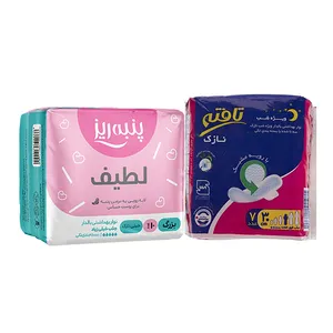 نوار بهداشتی پنبه ریز مدل Normal بسته 10 عددی به همراه نوار بهداشتی تافته مدل Thin بسته 7 عددی