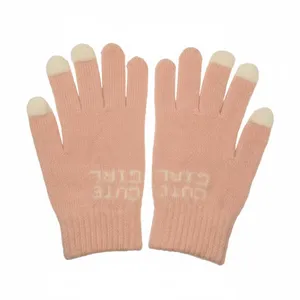 دستکش بافتنی زنانه مدل نیم انگشتی
