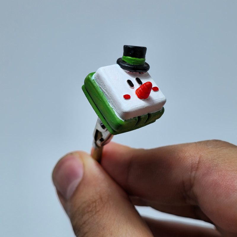 دکمه کیبورد مدل Christmas Snowman