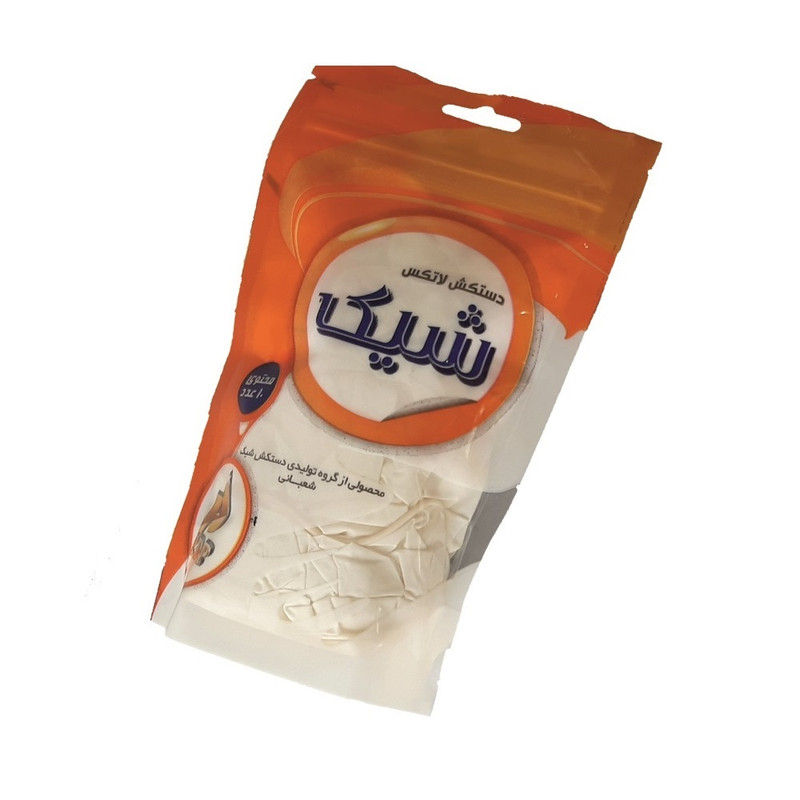 دستکش لاتکس شیک مدل DL104 سایز لارج بسته 4 عددی