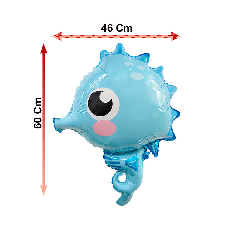 بادکنک فویلی لاکی بالونز طرح اسب دریایی کد 1042