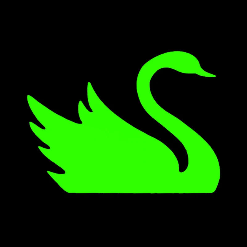 استیکر کلید و پریز مدل شبنما طرح قو کد 01