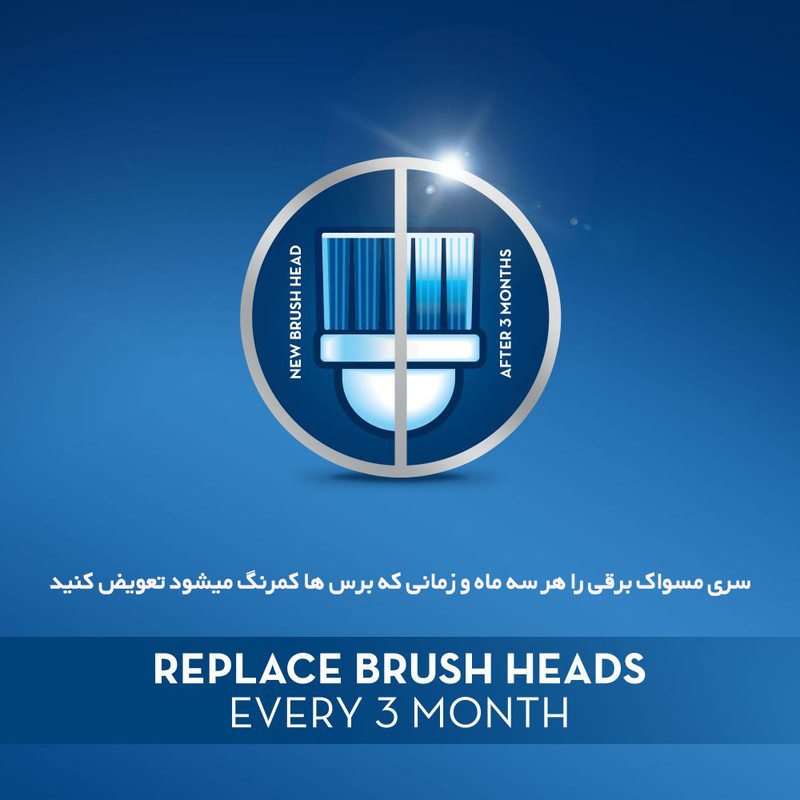 سری یدک مسواک برقی اورال-بی مدل Precision Clean سری یدک مسواک برقی اورال-بی مدل Precision Clean