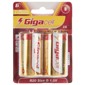 باتری D گیگاسل مدل Ultra Heavy Duty بسته 2 عددی
