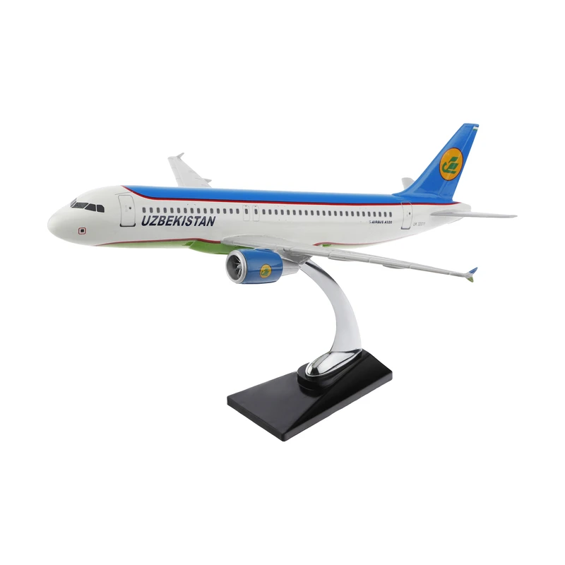 ماکت هواپیما مدل ایرباس A320-200 ازبکستان کد 3372