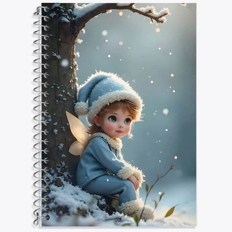 دفتر زبان 50 برگ خندالو مدل سه خط طرح پسر بچه ی کیوت کد F7135