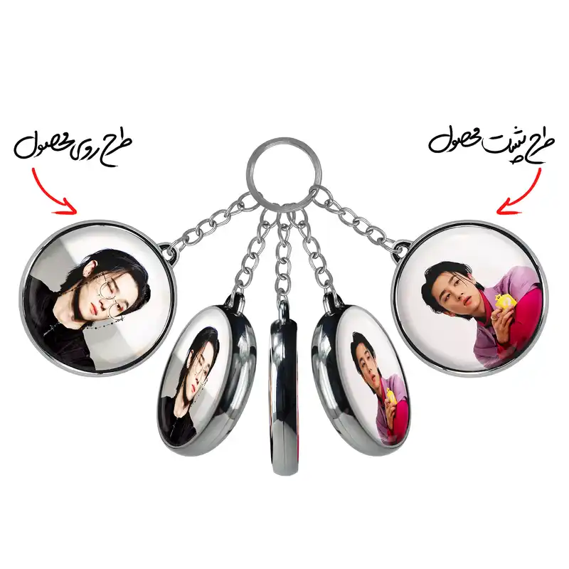 جاکلیدی خندالو طرح آی ام گروه مانستا اکس MONSTA X مدل دوطرفه کد 2111421121