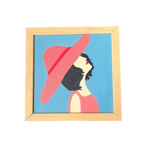 تابلو نقاشی اکریلیک به سبک فانتزی طرح بانو کد tb223
