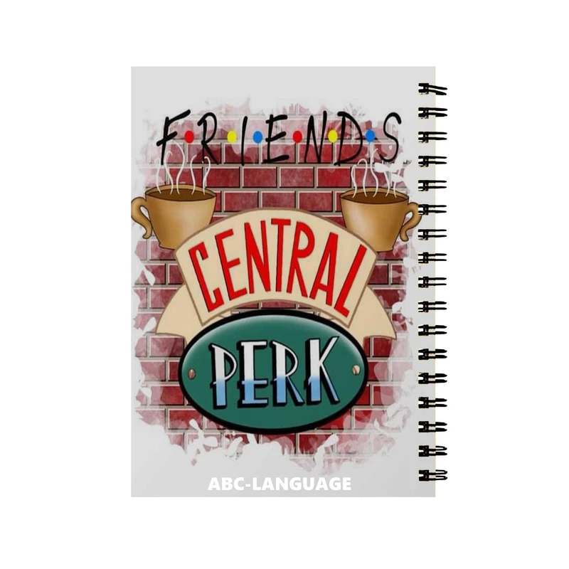 دفتر زبان 60 برگ مدل friends کد 500