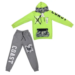 ست هودی و شلوار بچگانه مدل X ارتشی کد 804