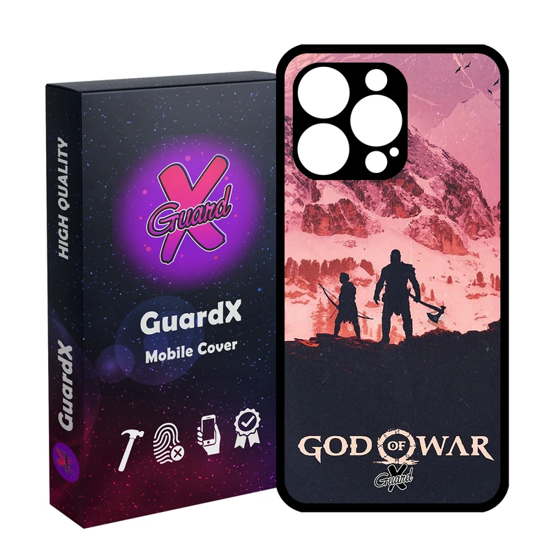 کاور گارد ایکس طرح God of War مدل Glass10075 مناسب برای گوشی موبایل اپل iPhone 13 Pro
