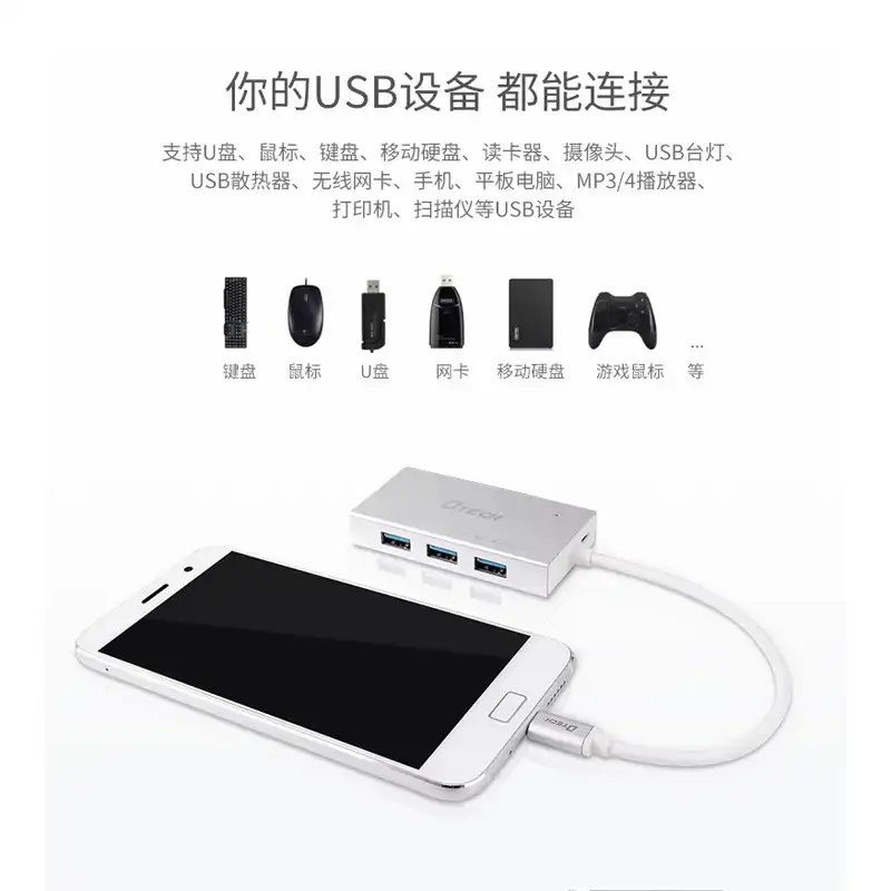 هاب 4 پورت USB-C دیتک مدل DT-3308T