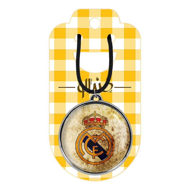 گردنبند خندالو مدل باشگاه رئال مادرید Real Madrid کد 2635926364