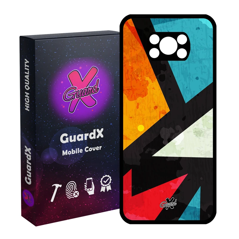 کاور گارد ایکس طرح Colors مدل Glass10176 مناسب برای گوشی موبایل شیائومی Poco X3 Pro