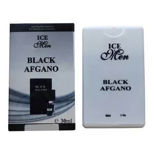عطر جیبی مردانه آیس من مدل Black Afgano حجم 30 میلی لیتر