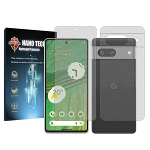 Nano tech matte screen protector suitable for Google Pixel 7 mobile phone along with back of the phone