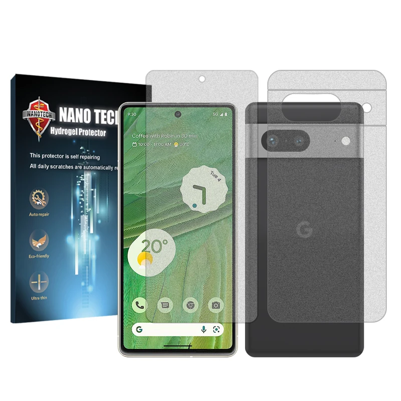 محافظ صفحه نمایش مات نانو تک مناسب برای گوشی موبایل گوگل Pixel 7 به همراه محافظ پشت گوشی