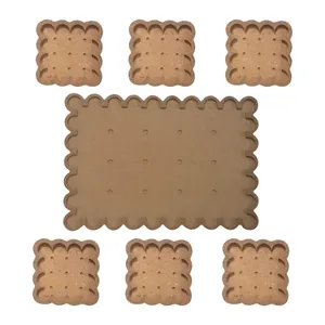 سینی مدل دفرمه طرح بیسکوییت کد 834 به همراه زیرلیوانی