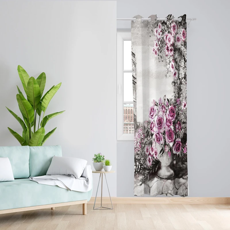 پرده مدل مخمل پانچی کد 1332سایز 140x200 سانتی متر