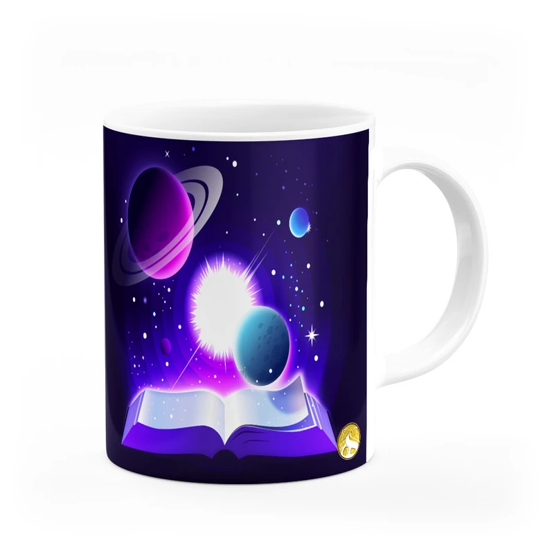 ماگ هومرو طرح گلکسی کهکشان مدل MG8735