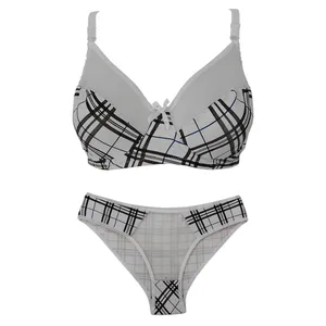 ست شورت و سوتین زنانه مدل نخی فنردار کد SHT3102-01