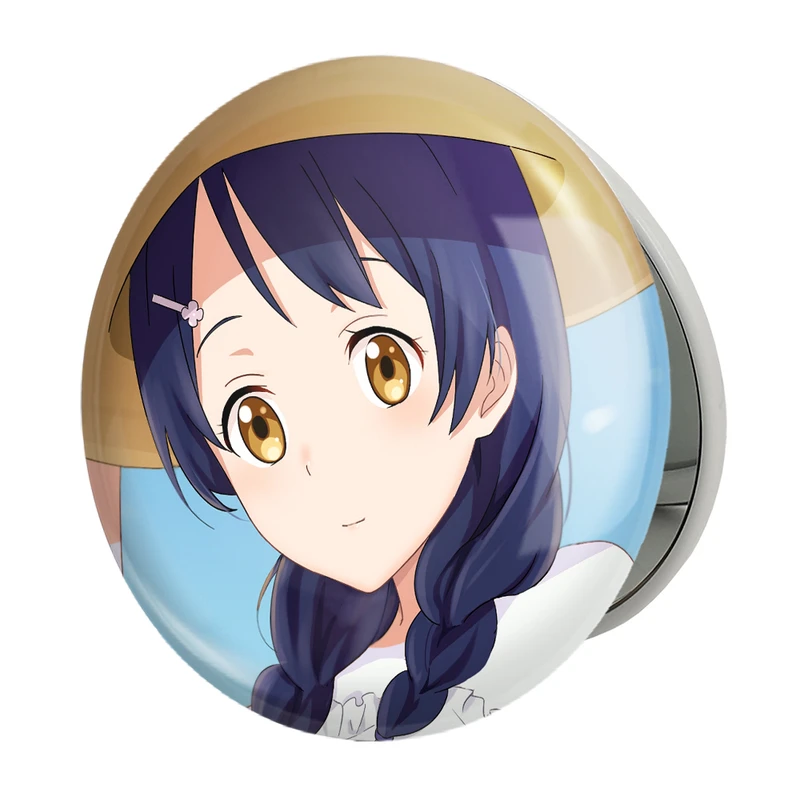 آینه جیبی خندالو طرح مگومی انیمه جنگ غذاها Food Wars مدل تاشو کد 17025 