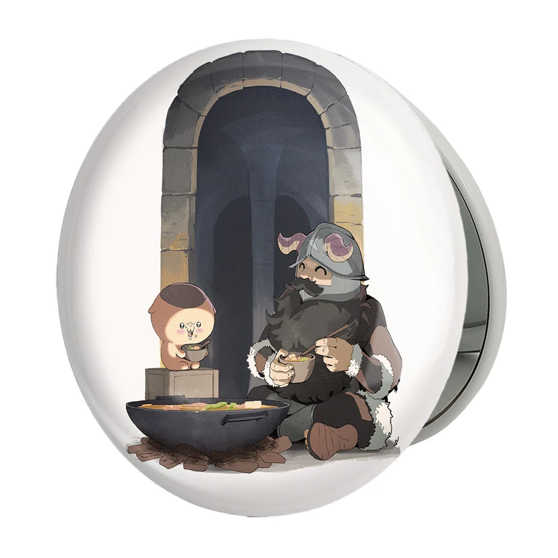 آینه جیبی خندالو طرح سنشی انیمه خوشمزه در سیاه چال مدل تاشو کد 35906