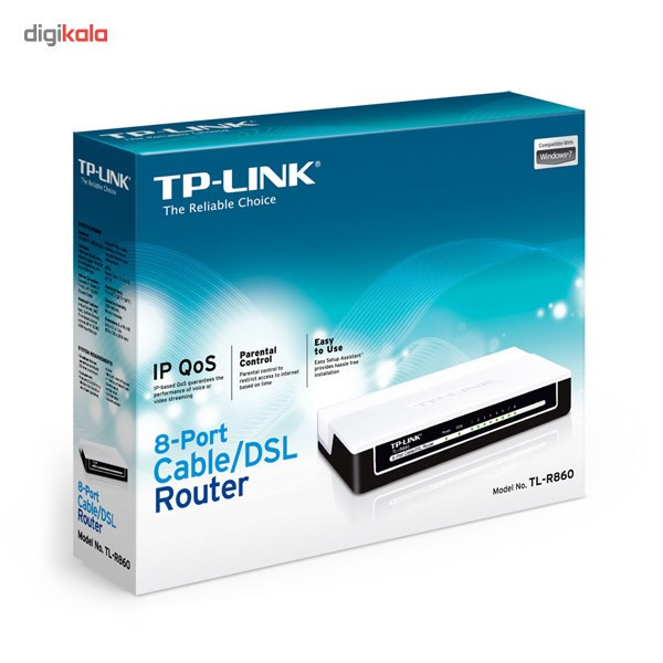 روتر 8 پورت و باسیم تی پی-لینک مدل TL-R860_V1