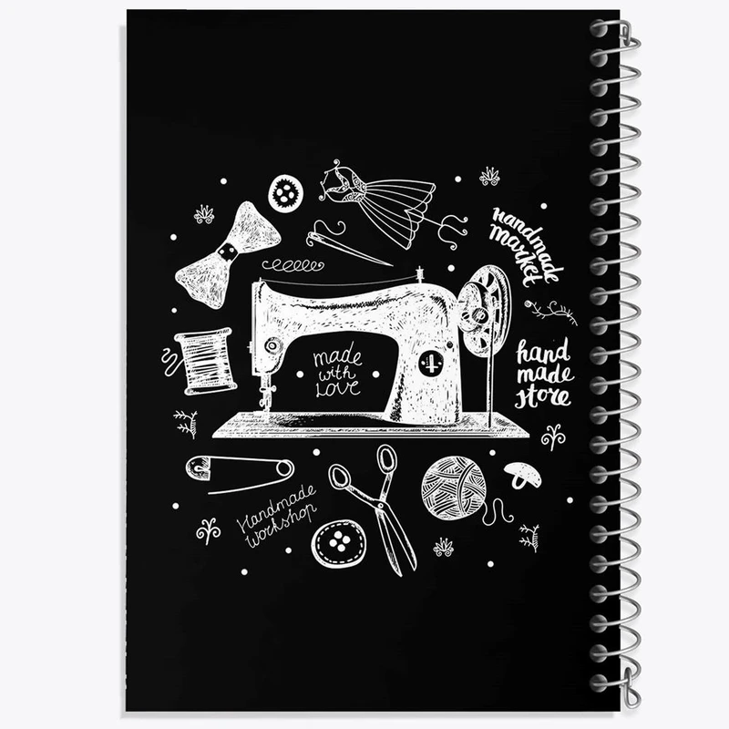 دفتر نقاشی 50 برگ خندالو مدل چرخ خیاطی کد 27999