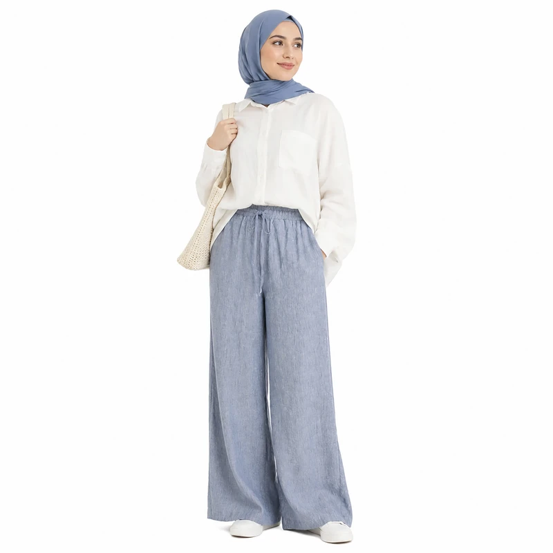 شلوار فول بگ زنانه مدل 16266