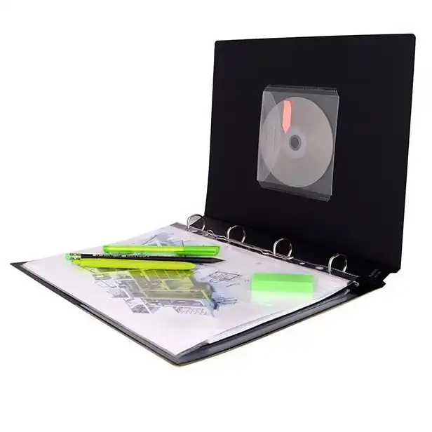 کلاسور 4 حلقه پاپکو مدل متالیک کد 651-BC