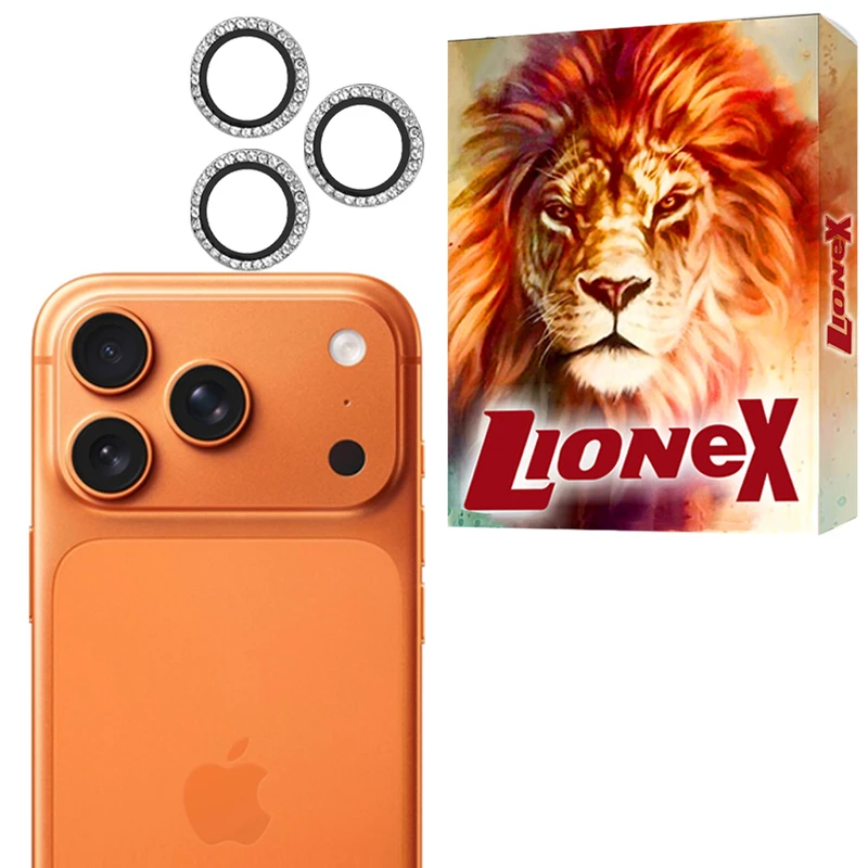 محافظ لنز دوربین شیشه‌ای لایونکس مدل NRIL20 مناسب برای گوشی موبایل اپل iPhone 17 Pro Max