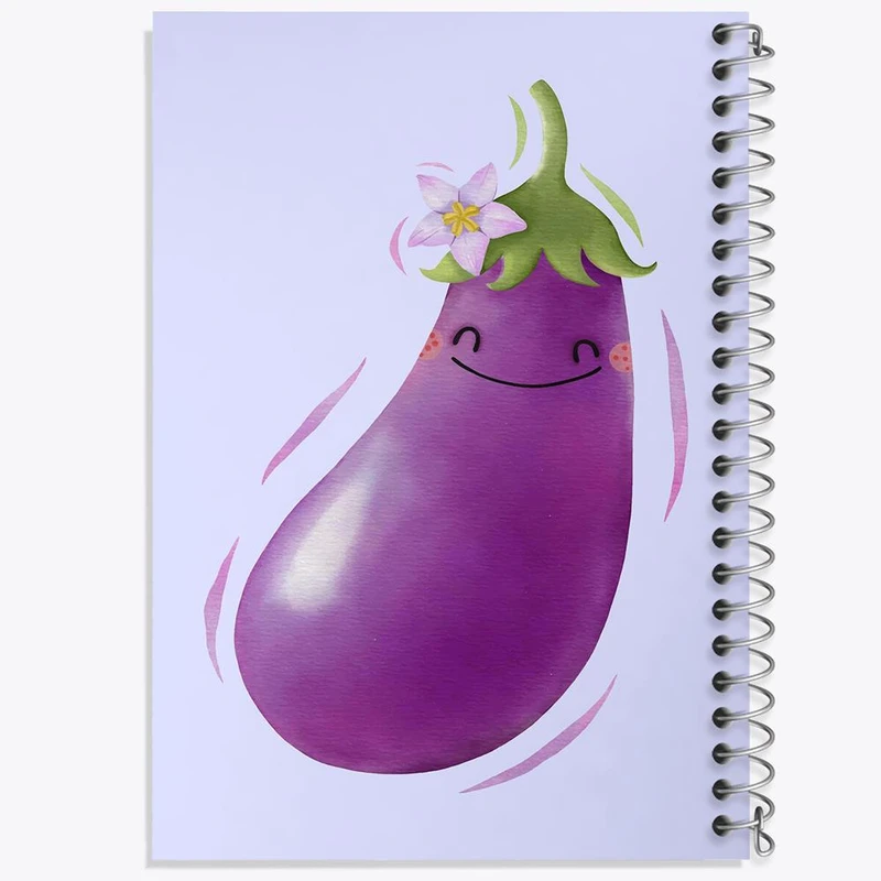 دفتر نقاشی 50 برگ خندالو مدل بادمجان کد 28425