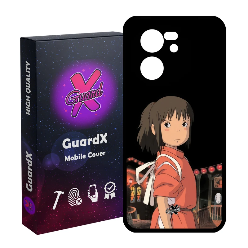 کاور گارد ایکس طرح Spirited Away Anime مدل Glass10574 مناسب برای گوشی موبایل شیائومی 13T/13T Pro/Redmi K60 Ultra