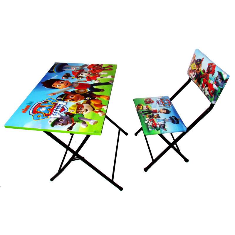 میز تحریر و صندلی مدل طرح سگ های نگهبان