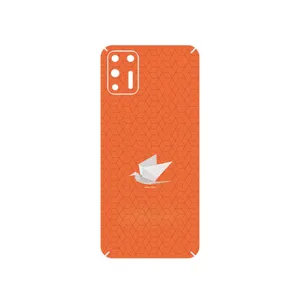 MAHOOT Minimalist origami bird Cover Sticker for Motorola Moto G9 Plus