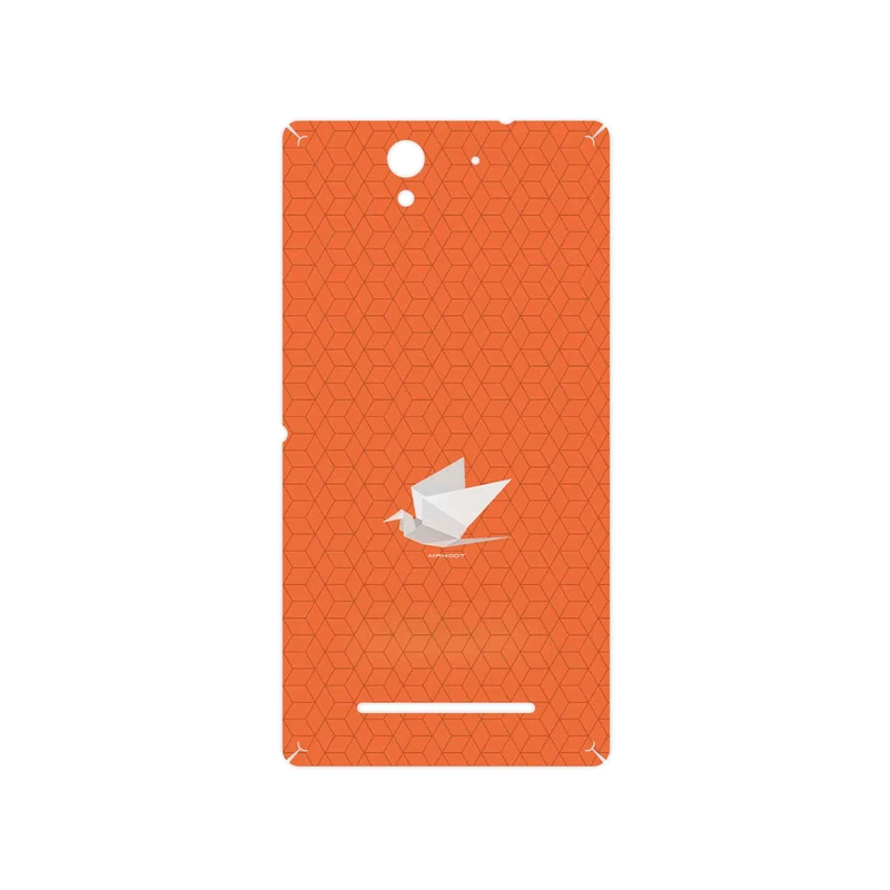 برچسب پوششی ماهوت مدل Minimalist origami bird مناسب برای گوشی موبایل سونی Xperia C3 Dual
