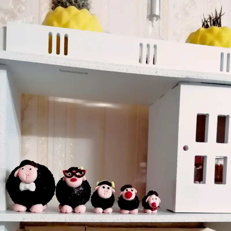 دکوری مدل خانواده ببعی مجموعه 5 عددی